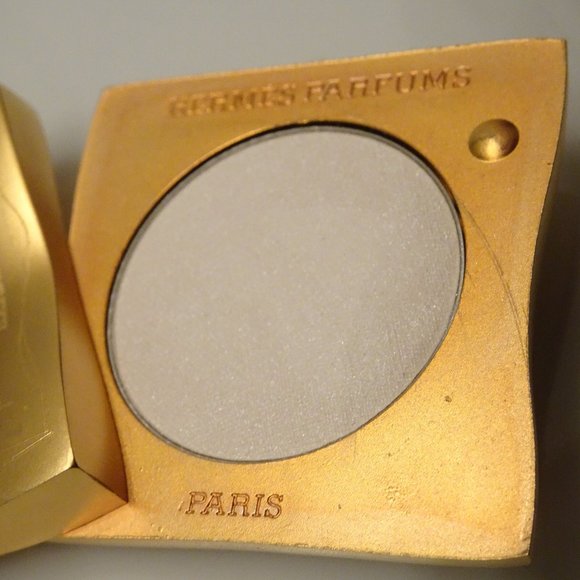 Auth HERMES Paris Compact Faubourg Perfume Fragrance Powder Case Scarf Design - Picture 9 of 11